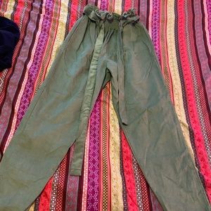 Lucy And Yak Green Corduroy Comfy Pants